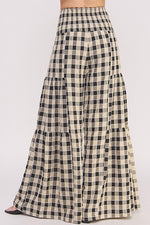 Gingham High Waist Pants