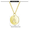 Gold Enbedded Initial Necklace