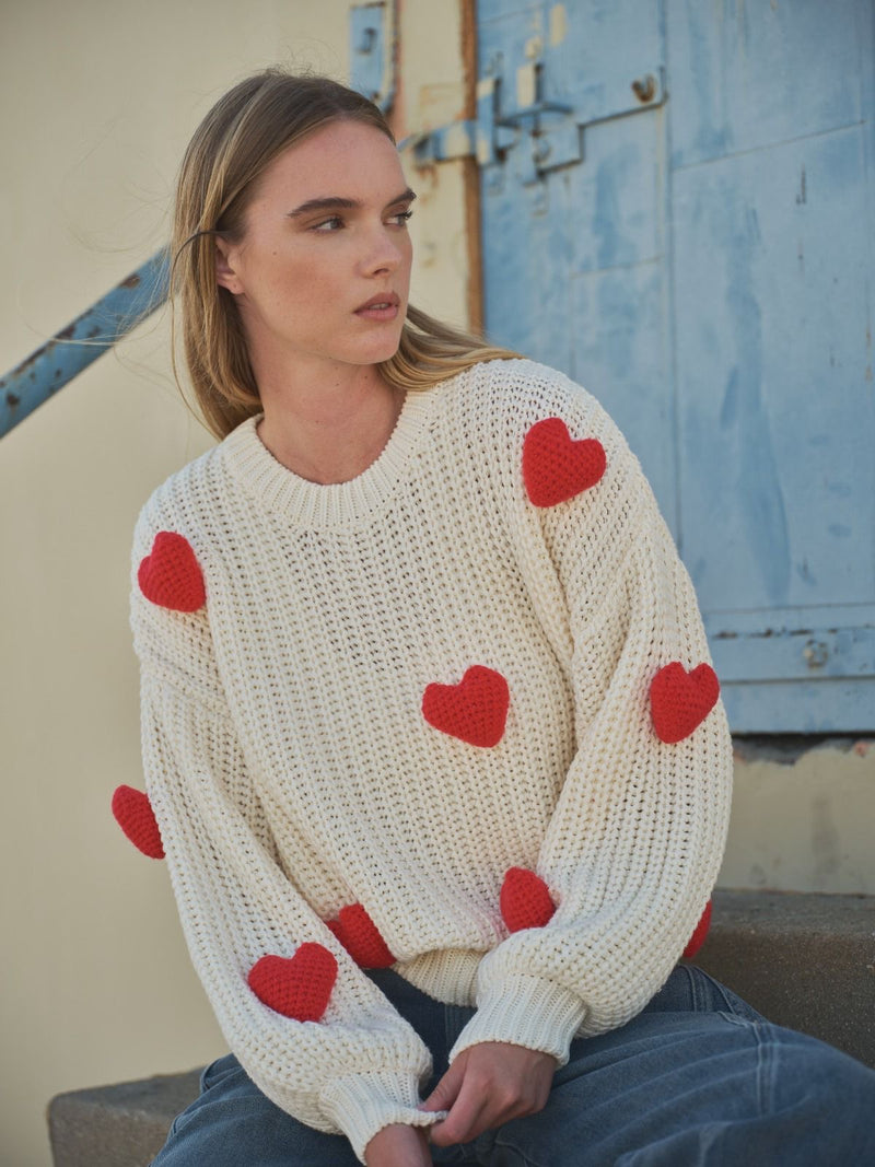 3D Heart Sweater