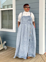 Denim Overall Maxi Dress