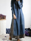 Loose Split-side Jeans Long Dress