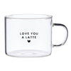 Large Glass Mug - Love You a Latte