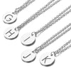 Silver Embeded Initial Necklace