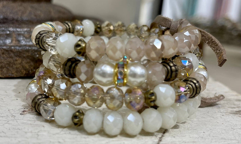 Neutral Mix Spiral Bracelet