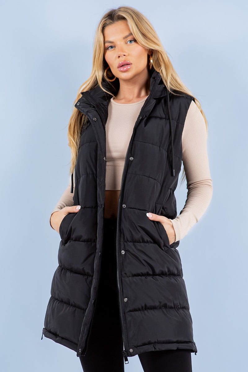 Long Puffer Vest – EdgyChic Boutique, LLC