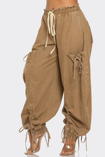 Brown Urban Chic Denim Cargo Pants