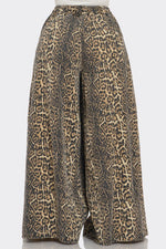 Wide Leg Leopard Pants