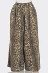 Wide Leg Leopard Pants