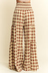 Gingham High Waist Pants