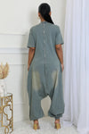 Harem Denim Jumpsuit