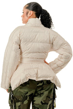 Curvy Puff Peplum Jacket