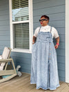 Denim Overall Maxi Dress