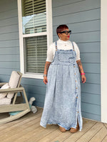 Denim Overall Maxi Dress