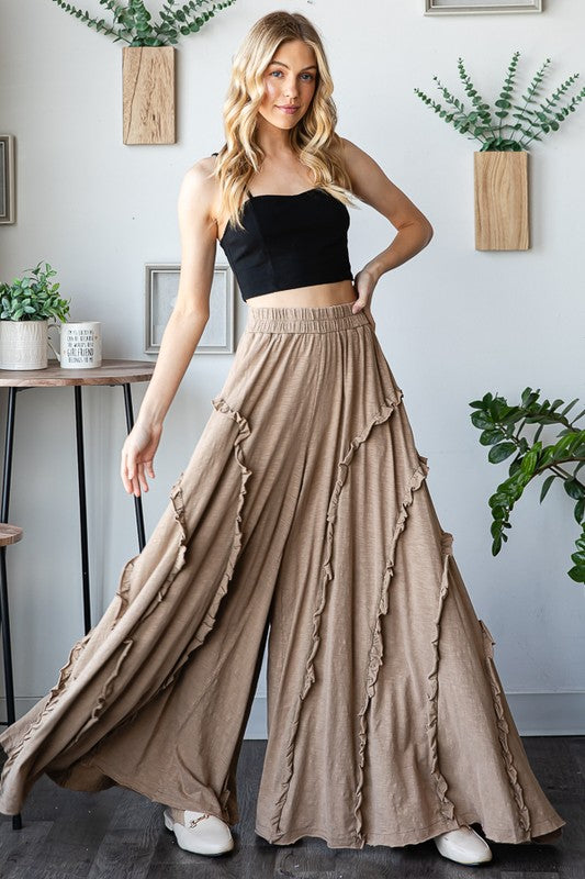 Ruffle Flare Pants