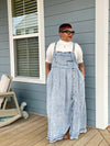 Denim Overall Maxi Dress