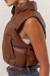 Crop Puffer Vest