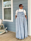 Denim Overall Maxi Dress