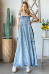 Denim Overall Maxi Dress