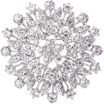 Flower Rhinestone Broach