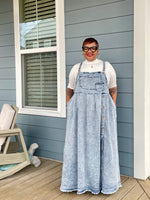 Denim Overall Maxi Dress