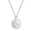 Silver Embeded Initial Necklace