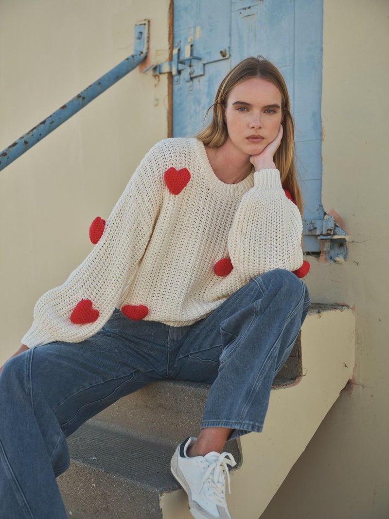 3D Heart Sweater