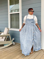 Denim Overall Maxi Dress