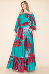 Fall Breeze Maxi Skirt Set Mulicolor