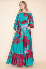 Fall Breeze Maxi Skirt Set Mulicolor