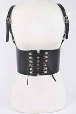 Plus Faux Leather Corset Harness Belt