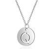 Silver Embeded Initial Necklace