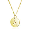 Gold Enbedded Initial Necklace