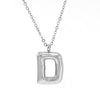 Silver Bubble Initial Necklace