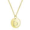 Gold Enbedded Initial Necklace