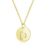 Gold Enbedded Initial Necklace