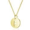 Gold Enbedded Initial Necklace