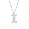 Silver Bubble Initial Necklace