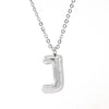 Silver Bubble Initial Necklace