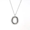 Silver Bubble Initial Necklace