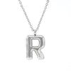 Silver Bubble Initial Necklace