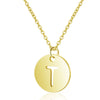 Gold Enbedded Initial Necklace