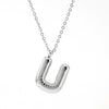 Silver Bubble Initial Necklace