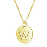 Gold Enbedded Initial Necklace