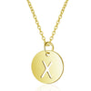 Gold Enbedded Initial Necklace