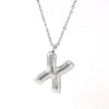 Silver Bubble Initial Necklace