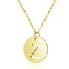 Gold Enbedded Initial Necklace