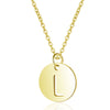 Gold Enbedded Initial Necklace