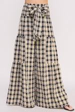 Gingham High Waist Pants