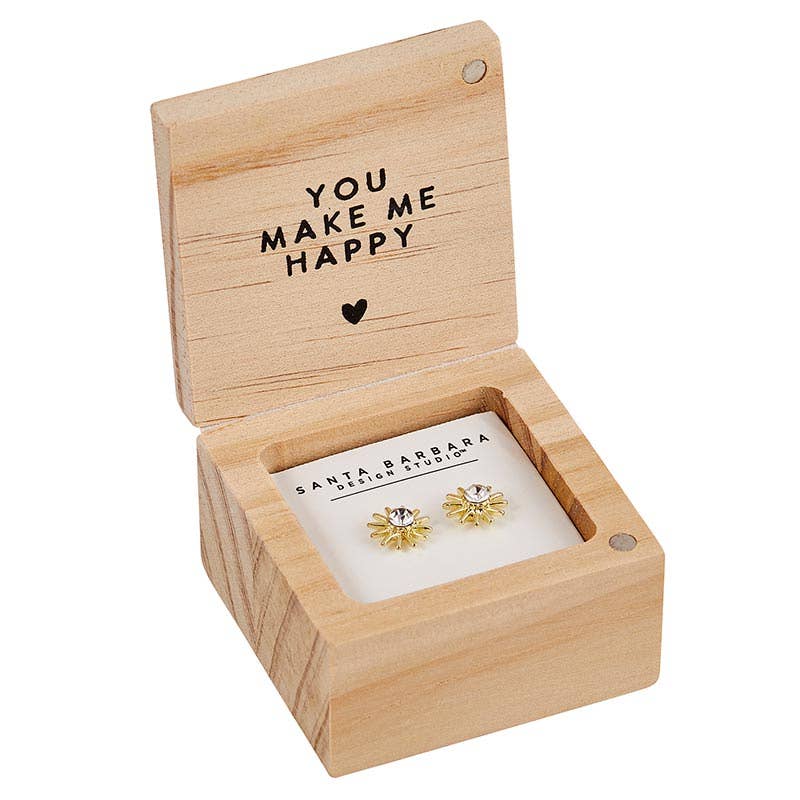 Treasure Box Earrings - You Are My Sunshine