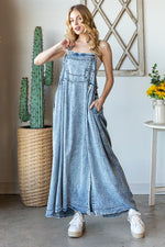 Denim Overall Maxi Dress